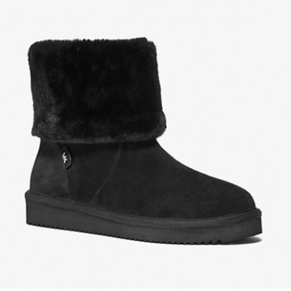 MICHAEL KORS Fur Trim Suede Boot - Picture 1 of 3